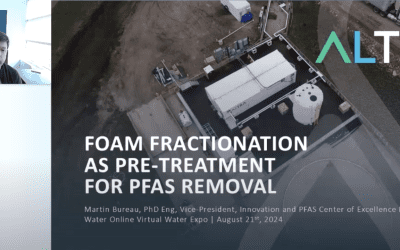 Foam Fractionation as Pre-Treatment for PFAS Removal. Water Online Water Expo 2024 (en anglais)